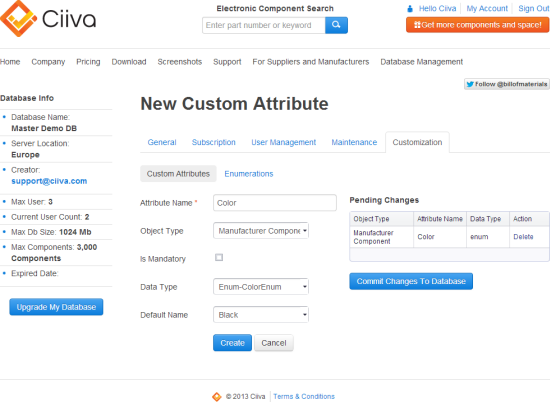 Click Create and confirm your changes