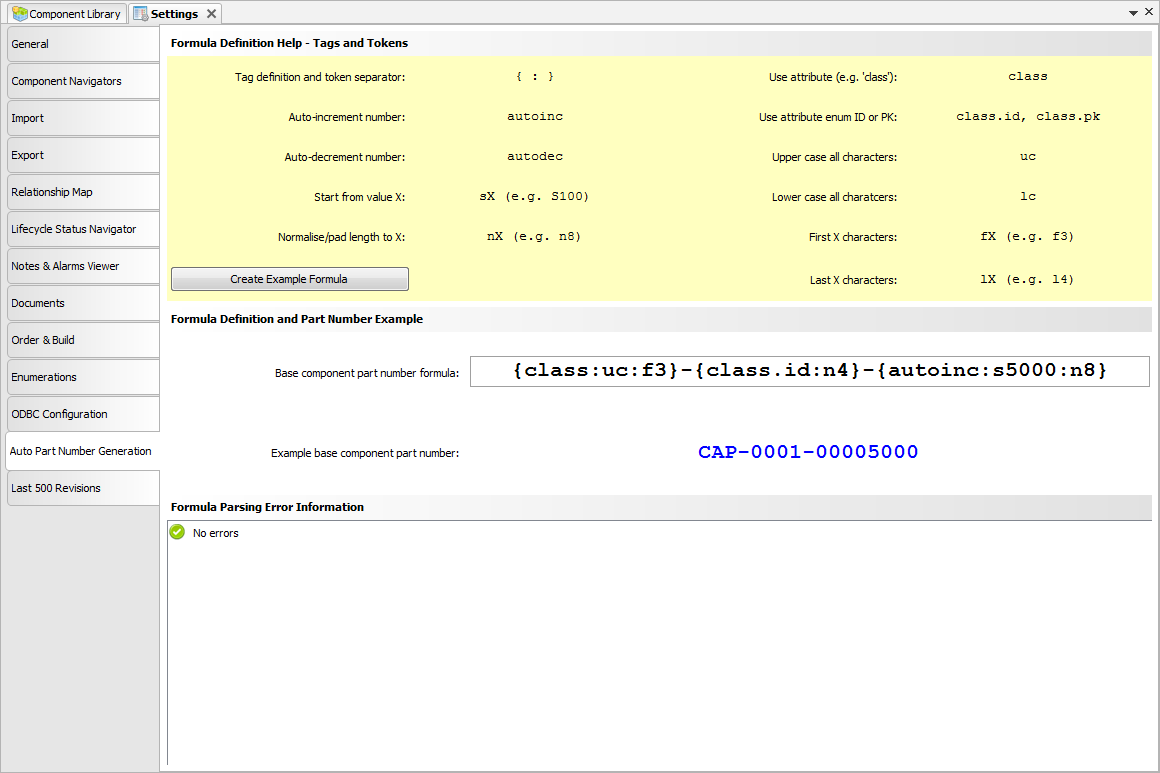 Auto Part Number Generation