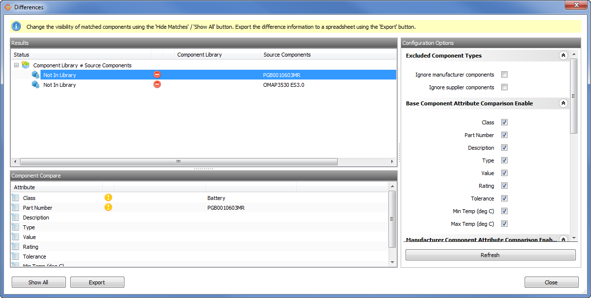 Preserving the Component Library during Import