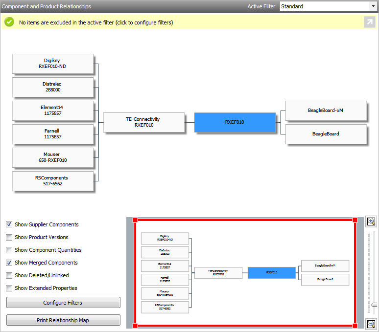 Relationship Map Filters